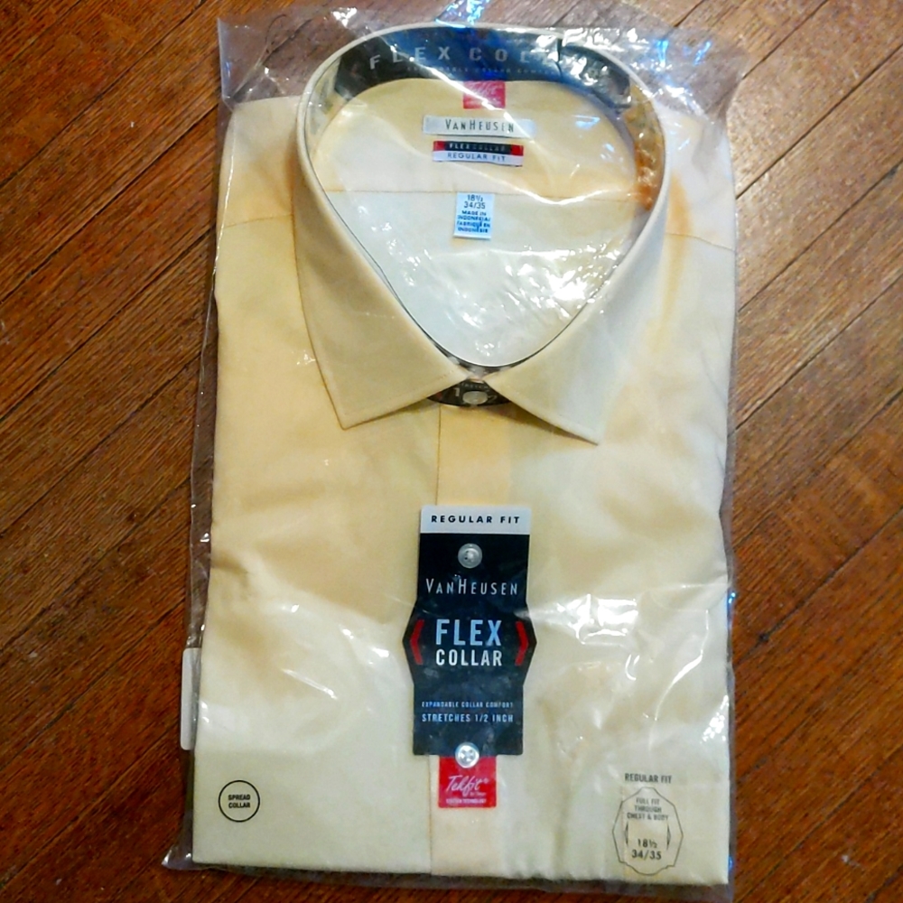 Van Heusen Men's Dress Shirt 18.5 34/35